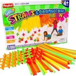 Roylco Straws & Connectors 300-delig NEON
