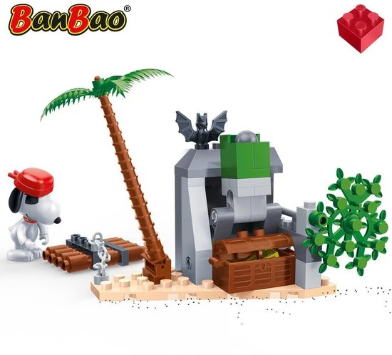 Banbao Snoopy Onbewoond Eiland-7520 2 Banbao Snoopy Onbewoond Eiland-7520 - Afbeelding 2