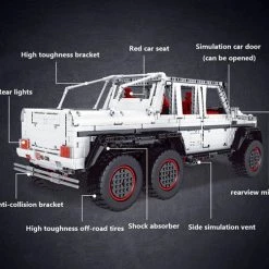 Mould King 13061 Terreinwagen G700 6*6 - Compatible Met De Bekende Merken - Motoren, Accu, Afstandsbediening - 3686 Onderdelen - Mouldking -bouwsets Verkoopwinkel 550x502 1