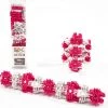 Lux Blox Fidget Flexers - Pink & White Klik Bouwblokken - Build & Play