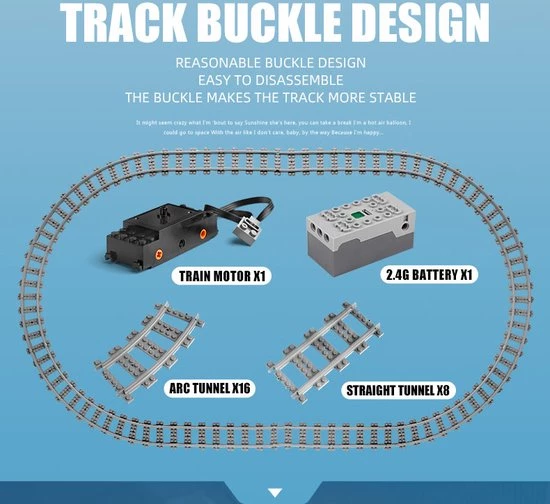 DW4Trading Crh2 High Speed Trein - Draadloos Bestuurbaar - 1808 Stukjes - Compatibel Met Grote Merken 8 DW4Trading Crh2 High Speed Trein - Draadloos Bestuurbaar - 1808 Stukjes - Compatibel Met Grote Merken - Afbeelding 8