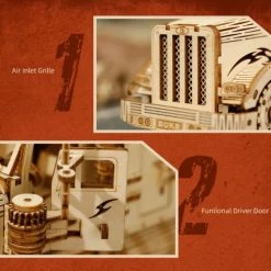 Merkloos ROBOTIME 3D Wooden Puzzle MC-502 Heavy Truck -bouwsets Verkoopwinkel 550x505 1