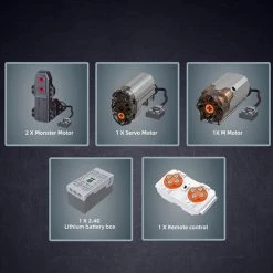 Mould King 13061 Terreinwagen G700 6*6 - Compatible Met De Bekende Merken - Motoren, Accu, Afstandsbediening - 3686 Onderdelen - Mouldking -bouwsets Verkoopwinkel 550x506 1