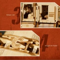 Merkloos ROBOTIME 3D Wooden Puzzle MC-502 Heavy Truck -bouwsets Verkoopwinkel 550x506 11