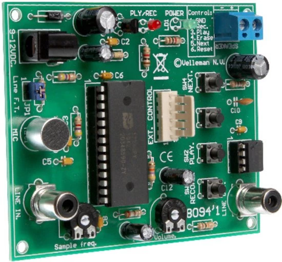 Whadda Exciting Electronics Whadda Uitgebreide Opname-En Weergavemodule Met Ingebouwde Microfoon - Soldeerkit - Velleman - Kit 1 Whadda Exciting Electronics Whadda Uitgebreide Opname-En Weergavemodule Met Ingebouwde Microfoon - Soldeerkit - Velleman - Kit