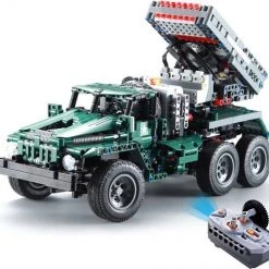 CaDa C61002W - BM-21 Grad Rocket Launcher/Ural 4320 Supply Truck - 2in1 Model - Compatibel Met Grote Merken