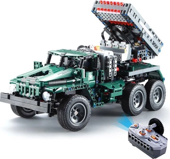 CaDa C61002W - BM-21 Grad Rocket Launcher/Ural 4320 Supply Truck - 2in1 Model - Compatibel Met Grote Merken 1 CaDa C61002W - BM-21 Grad Rocket Launcher/Ural 4320 Supply Truck - 2in1 Model - Compatibel Met Grote Merken