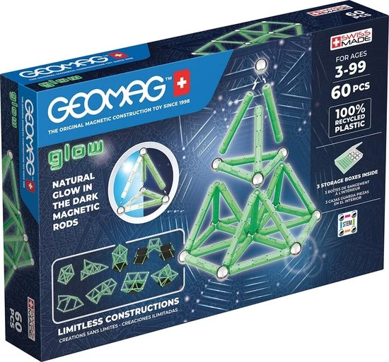 Geomag Glow Set Recycled - 60-delig 1 Geomag Glow Set Recycled - 60-delig