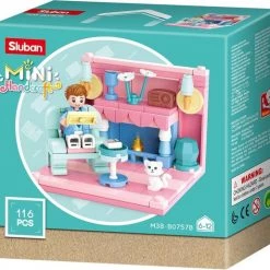 Sluban Woonkamer Junior 14,6 Cm Roze/blauw 111-delig -bouwsets Verkoopwinkel 550x515 12