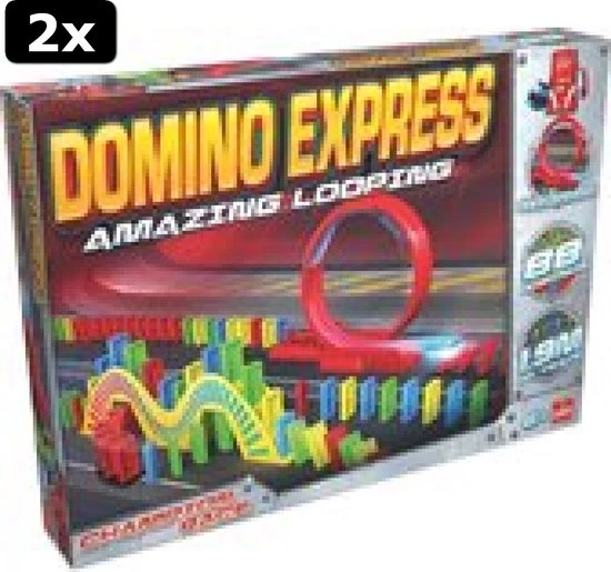 Goliath 2x Domino Express Amazing Looping - Bouw Je Eigen Dominobaan Met Looping 1 Goliath 2x Domino Express Amazing Looping - Bouw Je Eigen Dominobaan Met Looping