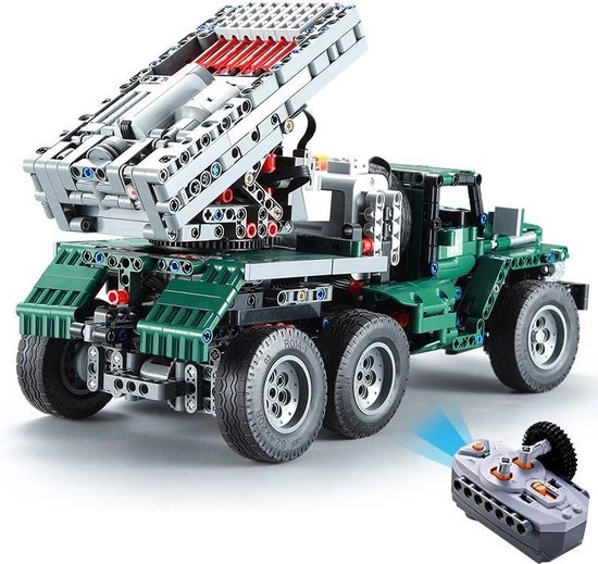 CaDa C61002W - BM-21 Grad Rocket Launcher/Ural 4320 Supply Truck - 2in1 Model - Compatibel Met Grote Merken 7 CaDa C61002W - BM-21 Grad Rocket Launcher/Ural 4320 Supply Truck - 2in1 Model - Compatibel Met Grote Merken - Afbeelding 7