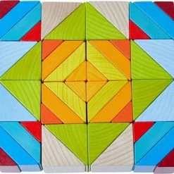 Haba Compositiespel Blokkenmozaïek 3-d Junior Hout 48 Blokken -bouwsets Verkoopwinkel 550x521 1