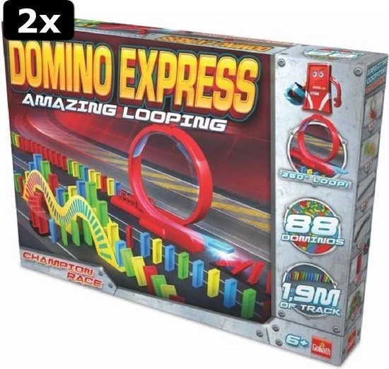 Goliath 2x Domino Express Amazing Looping - Bouw Je Eigen Dominobaan Met Looping 6 Goliath 2x Domino Express Amazing Looping - Bouw Je Eigen Dominobaan Met Looping - Afbeelding 6