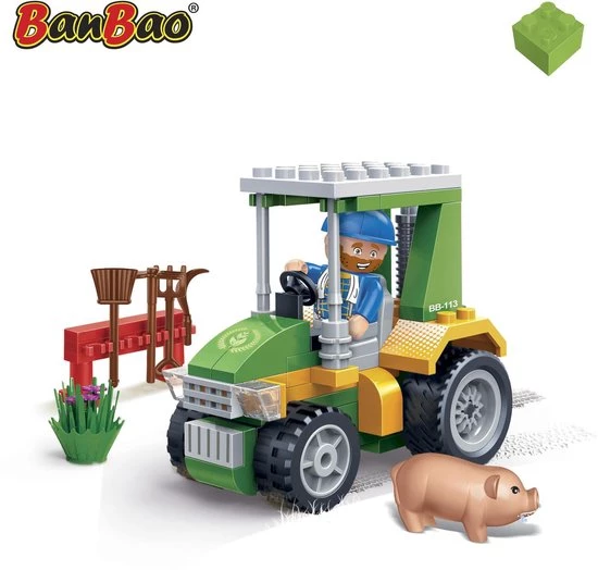 BanBao Eco Boerderij Tractor - 8587 3 BanBao Eco Boerderij Tractor - 8587 - Afbeelding 3