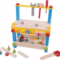 Bigjigs Toys - 'Mijn Eerste Houten Werkbank' -bouwsets Verkoopwinkel 550x525 2