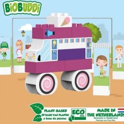 BiOBUDDi Plantaardig Bouwspeelgoed IJscokar - 27-delig -bouwsets Verkoopwinkel 550x526 5
