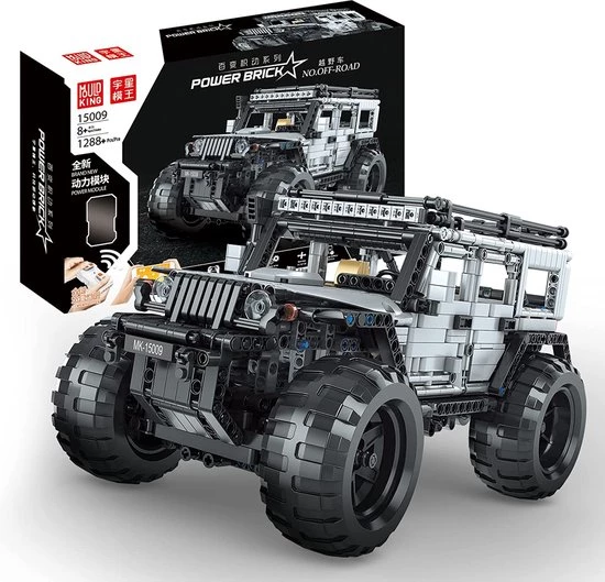 Mould King 15009 Terreinwagen Off-Road Vehicle (RC) - Compatible Met De Bekende Merken - DIY - Bouwset, Constructieset - 1288 Onderdelen - Mouldking 1 Mould King 15009 Terreinwagen Off-Road Vehicle (RC) - Compatible Met De Bekende Merken - DIY - Bouwset, Constructieset - 1288 Onderdelen - Mouldking
