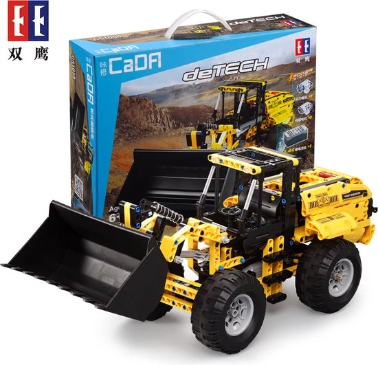 Cada Shovel / Wheel Loader (RC) - Cada C51058W - Compatible Met De Bekende Merken - Bouwset, Constructieset - Motoren, Accu, Afstandsbediening - DIY - 491 Onderdelen 3 Cada Shovel / Wheel Loader (RC) - Cada C51058W - Compatible Met De Bekende Merken - Bouwset, Constructieset - Motoren, Accu, Afstandsbediening - DIY - 491 Onderdelen - Afbeelding 3