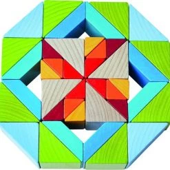 Haba Compositiespel Blokkenmozaïek 3-d Junior Hout 48 Blokken -bouwsets Verkoopwinkel 550x535 2