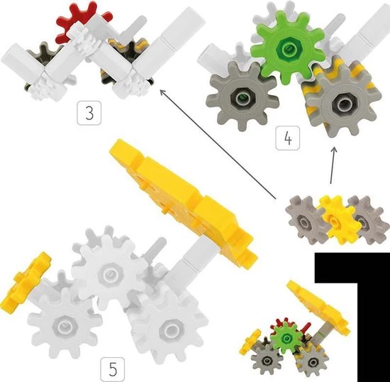 Tandwielen Kleurrijk 180-delig - Korbo 2 Tandwielen Kleurrijk 180-delig - Korbo - Afbeelding 2