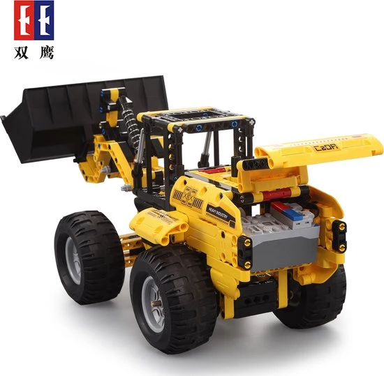 Cada Shovel / Wheel Loader (RC) - Cada C51058W - Compatible Met De Bekende Merken - Bouwset, Constructieset - Motoren, Accu, Afstandsbediening - DIY - 491 Onderdelen 4 Cada Shovel / Wheel Loader (RC) - Cada C51058W - Compatible Met De Bekende Merken - Bouwset, Constructieset - Motoren, Accu, Afstandsbediening - DIY - 491 Onderdelen - Afbeelding 4