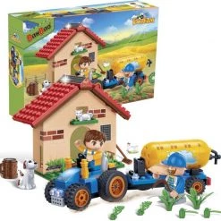 BanBao Eco Boerderij Tractor Met Giertank - 8582 8 BanBao Eco Boerderij Tractor Met Giertank - 8582 -bouwsets Verkoopwinkel 550x539 9