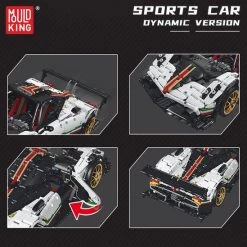 Mould King 13060 Supercar (gemotoriseerd) - Compatible Met De Bekende Merken - DIY - Bouwset, Constructieset - 2299 Onderdelen - Mouldking -bouwsets Verkoopwinkel 550x549 12