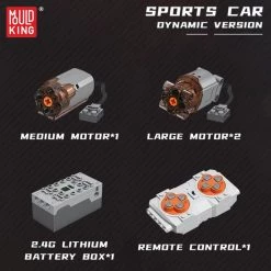 Mould King 13060 Supercar Motorset - Compatible Met De Bekende Merken - DIY - Bouwset, Constructieset - Mouldking