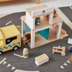 Kids Concept - Ziekenwagen Aiden - Houten Speelgoed - Hout - -bouwsets Verkoopwinkel 550x550 117
