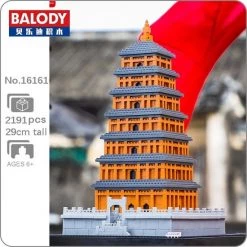 Balody Da-Yan Toren - China - Architectuur / Gebouwen - Nanoblocks / Miniblocks - Bouwset / 3D Puzzel - 2191 Bouwsteentjes