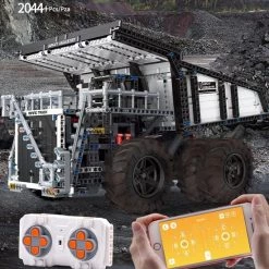 DW4Trading Miningtruck Kiepwagen Met 4 Motoren & Afstandbediening - 2044 Stuks - Compatibel Met Grote Merken