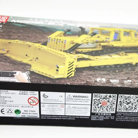 DW4Trading Bulldozer - 4 Motoren Draadloos - 1002 Stukjes - Compatibel Met Grote Merken 3 DW4Trading Bulldozer - 4 Motoren Draadloos - 1002 Stukjes - Compatibel Met Grote Merken - Afbeelding 3