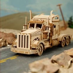 Merkloos ROBOTIME 3D Wooden Puzzle MC-502 Heavy Truck -bouwsets Verkoopwinkel 550x550 261
