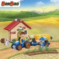 BanBao Eco Boerderij Tractor Met Giertank - 8582 9 BanBao Eco Boerderij Tractor Met Giertank - 8582 -bouwsets Verkoopwinkel 550x550 278