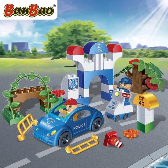 BanBao Young Ones Politie Politie 9602 5 BanBao Young Ones Politie Politie 9602 - Afbeelding 5