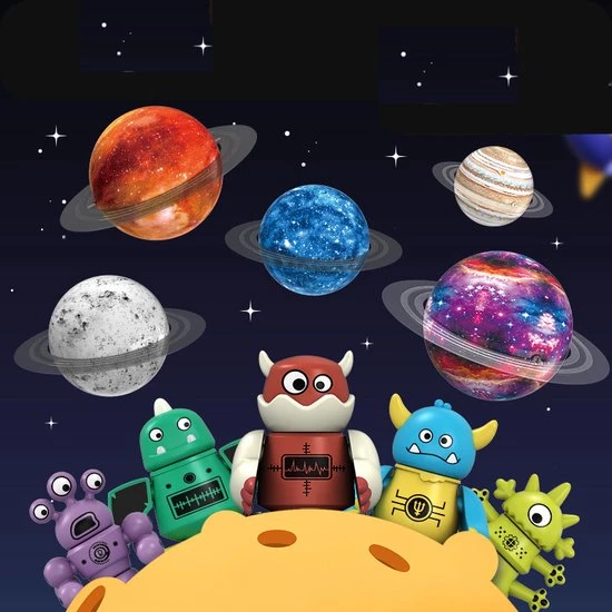 Smart Builders Ruimte Monster Speelgoed 5-in-1 Set - Magnetische Bouwset - 1.5-5 Jaar Jongens Meisjes 6 Smart Builders Ruimte Monster Speelgoed 5-in-1 Set - Magnetische Bouwset - 1.5-5 Jaar Jongens Meisjes - Afbeelding 6