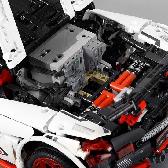 Mould King 13067 Icarus Supercar (RC) - Supercar - Compatible Met De Bekende Merken - Motoren, Accu, Afstandsbediening - Bouwset, Constructieset - 1928 Onderdelen - Mouldking 6 Mould King 13067 Icarus Supercar (RC) - Supercar - Compatible Met De Bekende Merken - Motoren, Accu, Afstandsbediening - Bouwset, Constructieset - 1928 Onderdelen - Mouldking - Afbeelding 6