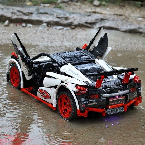 Mould King 13067 Icarus Supercar (RC) - Supercar - Compatible Met De Bekende Merken - Motoren, Accu, Afstandsbediening - Bouwset, Constructieset - 1928 Onderdelen - Mouldking 10 Mould King 13067 Icarus Supercar (RC) - Supercar - Compatible Met De Bekende Merken - Motoren, Accu, Afstandsbediening - Bouwset, Constructieset - 1928 Onderdelen - Mouldking - Afbeelding 10