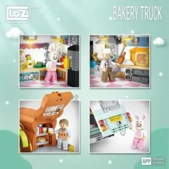 Foodtruck - Loz Mini- Bakery Truck -bouwsets Verkoopwinkel 550x550 344