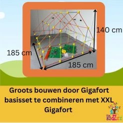 KidZzz® XXL Gigafort Hut Bouwen Speelgoed - Uitbreidingsset - Constructiespeelgoed - Extra Lange Stokken - Bouwset - Speeltent -45 Stuks 9 KidZzz® XXL Gigafort Hut Bouwen Speelgoed - Uitbreidingsset - Constructiespeelgoed - Extra Lange Stokken - Bouwset - Speeltent -45 Stuks -bouwsets Verkoopwinkel 550x550 6