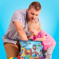 Mega Bloks First Builders 60 Maxi Blokken Met Tas Blauw - Contructiespeelgoed -bouwsets Verkoopwinkel 550x550 72