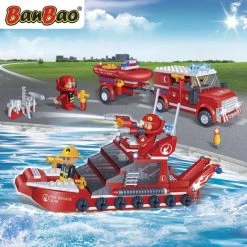 BanBao Brandweerwagen En Boot Set 8312 -bouwsets Verkoopwinkel 550x550 79