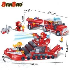BanBao Brandweerwagen En Boot Set 8312 -bouwsets Verkoopwinkel 550x550 80