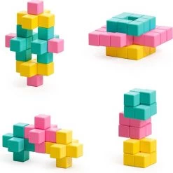 Pixio Magnetic Blocks | Abstract Series | Pixio-Sweet | 3 Kleuren | 60 Blokken -bouwsets Verkoopwinkel 550x554 3