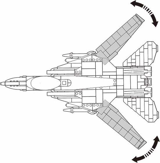 Sluban Moderne Jachtvliegtuig 3 Sluban Moderne Jachtvliegtuig - Afbeelding 3