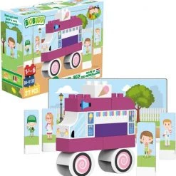 BiOBUDDi Plantaardig Bouwspeelgoed IJscokar - 27-delig -bouwsets Verkoopwinkel 550x568 3