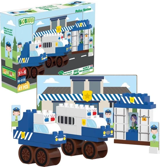 BiOBUDDi BioBuddy - Town - Police Station (BB-0129) 2 BiOBUDDi BioBuddy - Town - Police Station (BB-0129) - Afbeelding 2