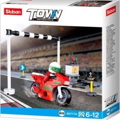 Sluban Racemotor Town Junior 16,5 X 14,1 Cm 60-delig -bouwsets Verkoopwinkel 550x575 2