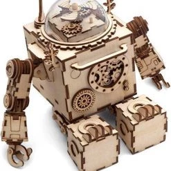 Merkloos ROBOTIME Music Box AM601 Steampunk Orpheus -bouwsets Verkoopwinkel 550x596 4