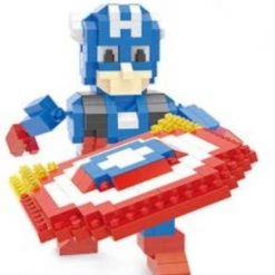 Wise Hawk Creboblocks Captain America 499 Nanoblocks